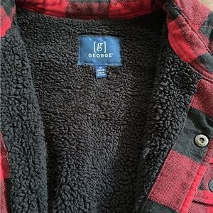 Plaid men’s Sherpa lined,flannel jacket
